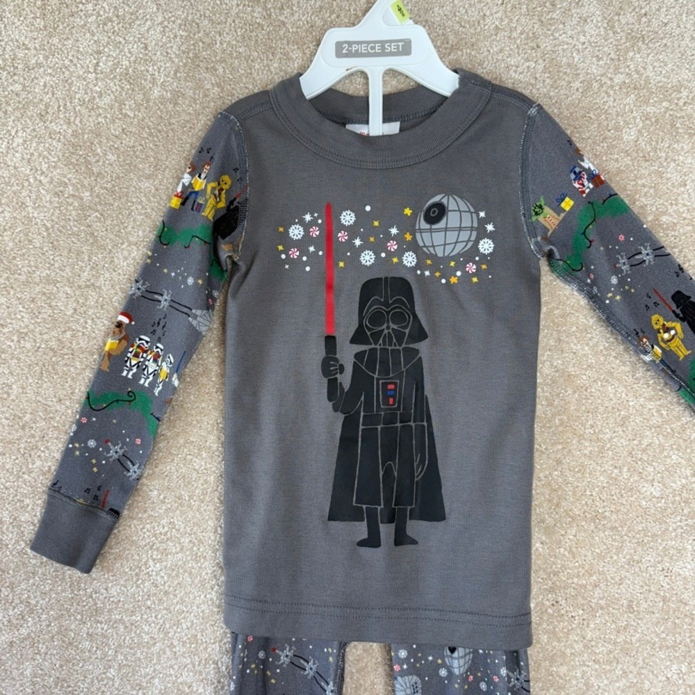Hanna Andersson STAR WARS Christmas Pajama‎ Set pjs Size 3 3T 90cm Long Sleeve